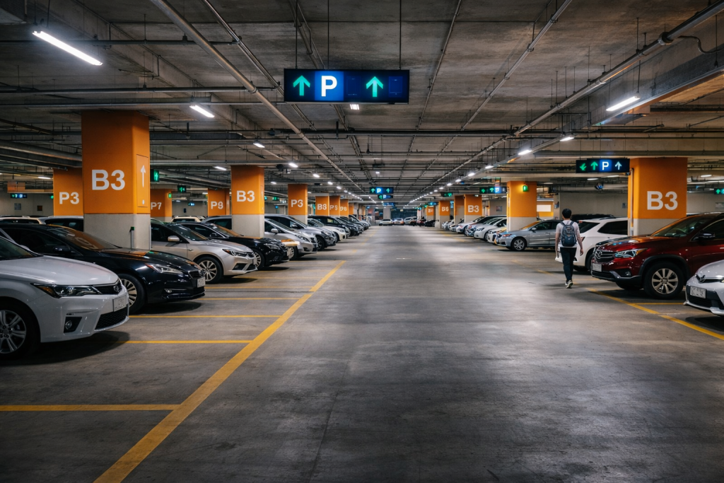 Les parkings souterrains