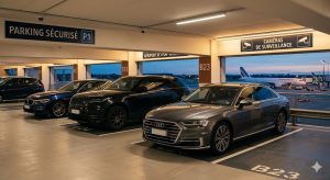 Protéger voiture sur parking aéroport
