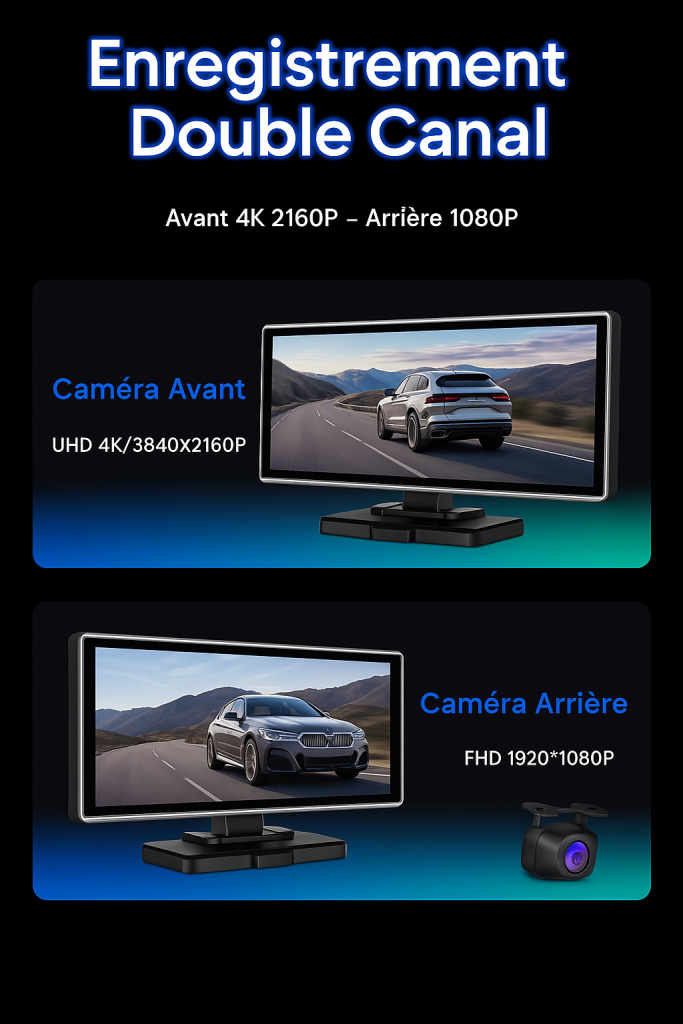 dashcam connectée 4K